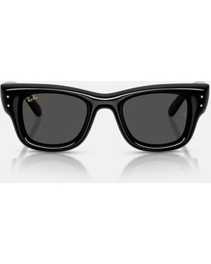 Ray-Ban – wayfarer – bauschige, eckige sonnenbrille - Schwarz