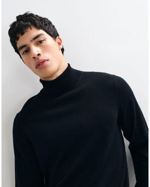 ASOS Knitted Merino Wool Roll Neck - Blue