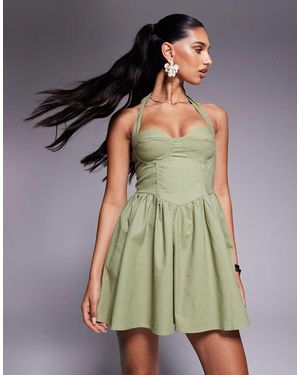 strapless open back dress Gorgeous Princess A-Line Satin Lace Wedding Dresses with Long Sleeves main image 0
