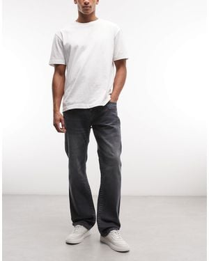 TRUE RELIGION – ricky super t – straight jeans - Weiß