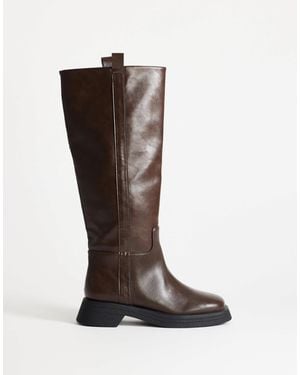 TOPSHOP Lauren Chunky Knee High Boot - Brown