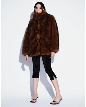 TOPSHOP Samt-caprihose - Braun