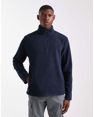 Threadbare Fleece Met 1/4 Rits - Blauw