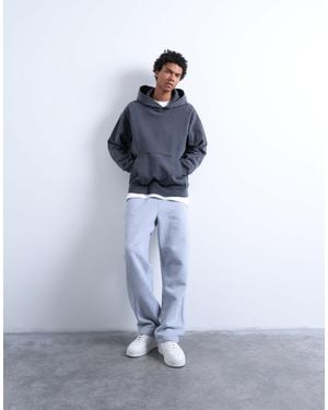 TOPMAN Straight Leg Jogger - Blue