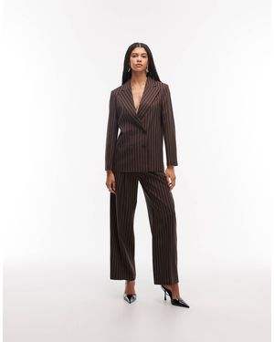 Collusion Wide Leg Pleated Trousers - White