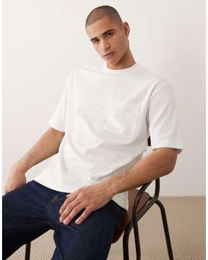 SELECTED Oversized Pocket T-shirt - White