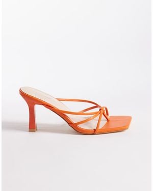 Raid Mules Naranjas De Tacón Evena De - Rosa