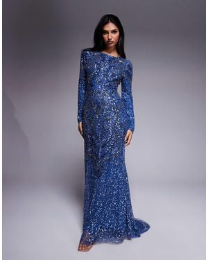 Beauut – maisa – langärmliges maxikleid - Blau