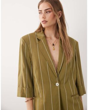 ASOS Lichtgewicht Gestreept Jack - Groen