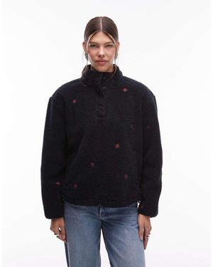 Levi's Kasey Floral Print Pullover Fleece - Blue