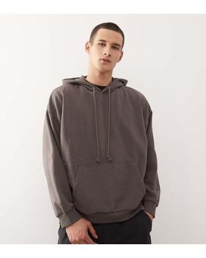 Collusion Boxy Hoodie - Brown