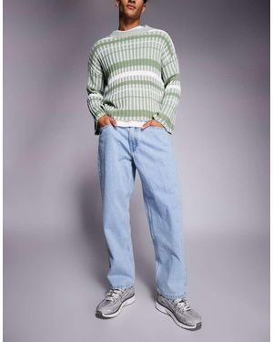 Aape By A Bathing Ape Aape By A Bathing Ape Loose Fit Denim Jeans - Blue