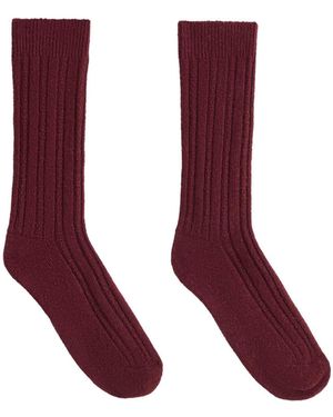 Oysho Klassische socken aus 25 % kaschmir und 11 % wolle - Rot