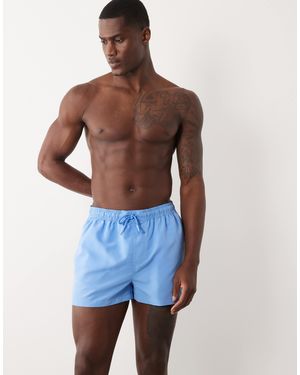 New Look – kurze badeshorts - Blau