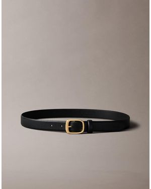 Calvin Klein Cintura Nera Con Fibbia Spessa - Grigio