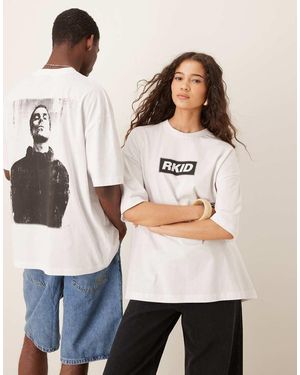 ASOS Oversized License T-Shirt With Rkid Liam Print - Natural