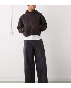 Collusion X003 Wide Leg Mid Rise Jeans - Black