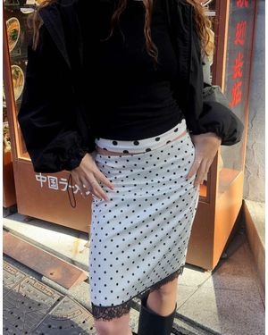 Bershka Sateen Midi Skirt - Multicolour