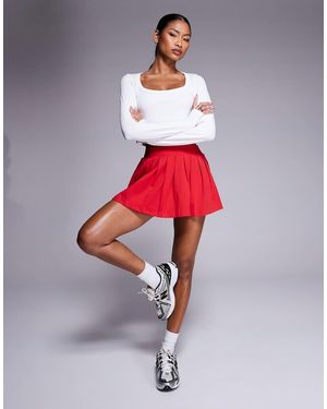 The Couture Club Sculpting Stretch Mini Skort - Red