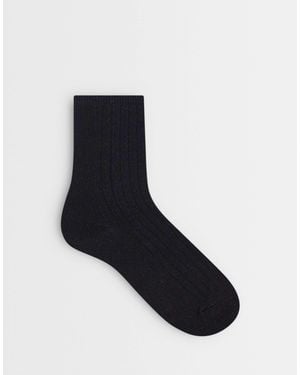 TOPSHOP Glitter Socks - Black