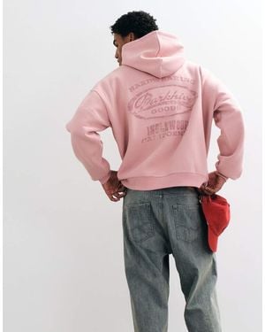 ASOS Sudadera Con Capucha Extragrande Con Estampado Rosa