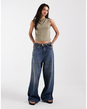 ONLY Cowl Neck Top - Blue