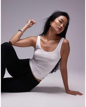 ARKET Supersoft Slim Fit Vest - White