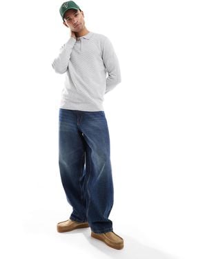 Threadbare – strukturiertes strickoberteil - Blau