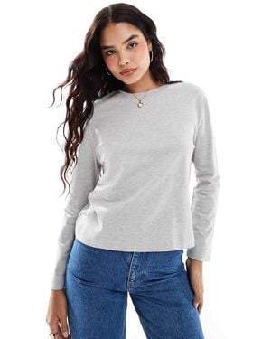 SELECTED Oversized Top - Grijs