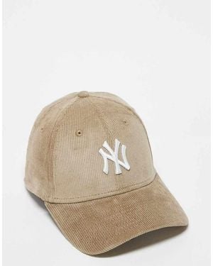 KTZ Ny Yankees 9forty Cord Cap - Natural