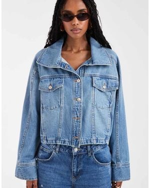 Free People Side To Side Jacket - Blue