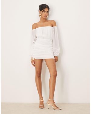 SNDY'S Baha Long Sleeve Maxi Dress in White | Lyst