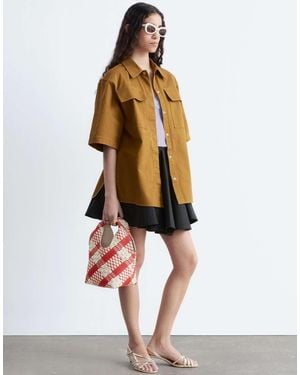 & Other Stories Oversized Pure Cotton Utulity Shirt - White