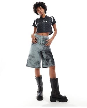 Collusion Denim Skater Festival Jorts - Blue