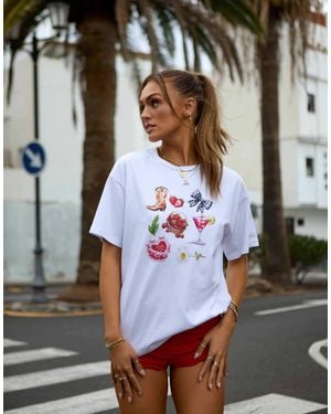 South Beach X Misha Grimes Beach T Shirt - White