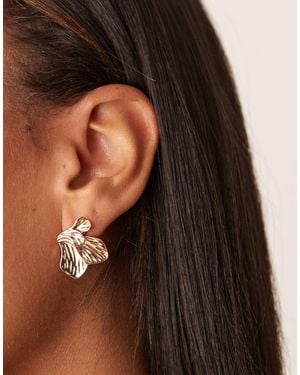 ASOS Mini Floral Studs - Black