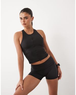 4505 Active 3 Inch Booty Shorts - Black