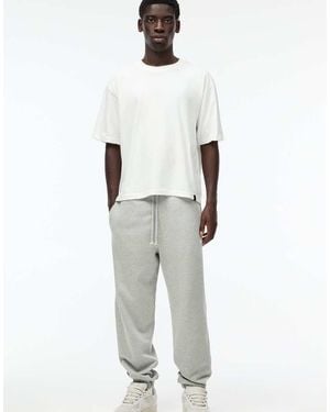 Pull&Bear Stwd Tracksuit Bottoms - White