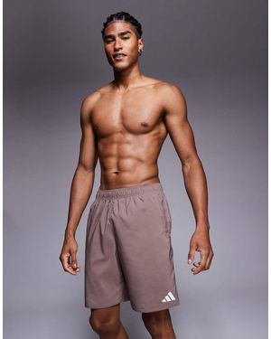 adidas Originals Adidas Training 8" Swim Shorts - Purple