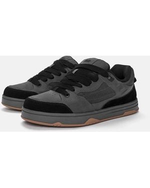 Pull&Bear Baskets à empiècements style skateur - Noir