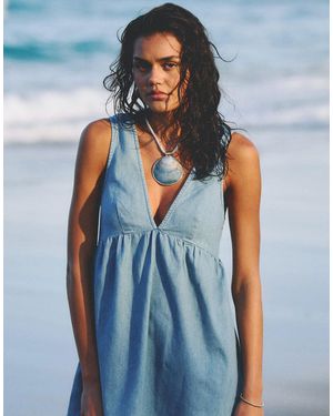 Rhythm – presley – mini-jeanskleid - Blau