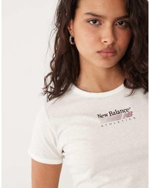 New Balance Trackside Ringer T-shirt - Natural