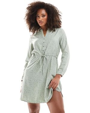 ONLY Tie Waist Dress - Green