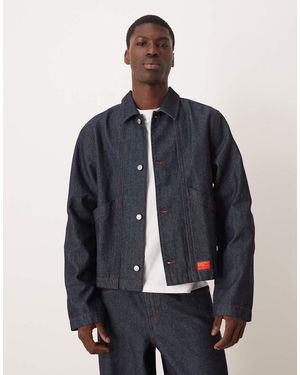 ASOS Co-ord Harrington Denim Jacket - Blue