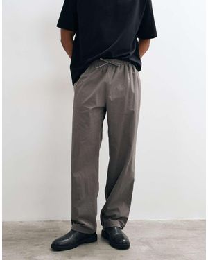 ARKET Loose Fit Pull On Trousers - Black