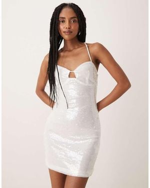 Collective The Label Strappy Mini Dress - White