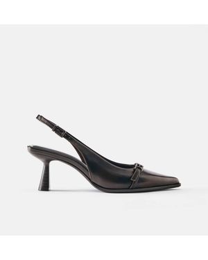 Pull&Bear Chaussures slingback à boucle - Marron