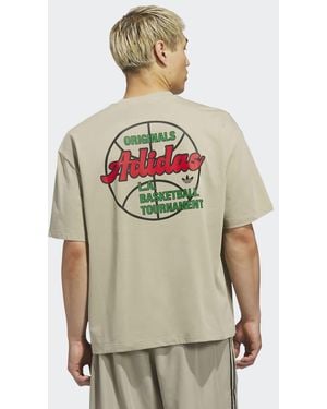 adidas Originals Originals Basketball Tournament Tee - Natural