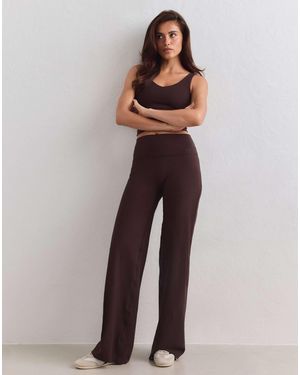Aim'n Collant long droit sense couleur chocolat - Marron