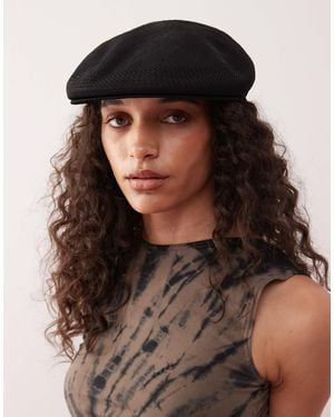 Collusion Branded Flap Cap - Black